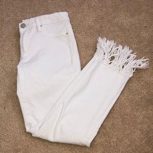 blank nyc white fringe jeans